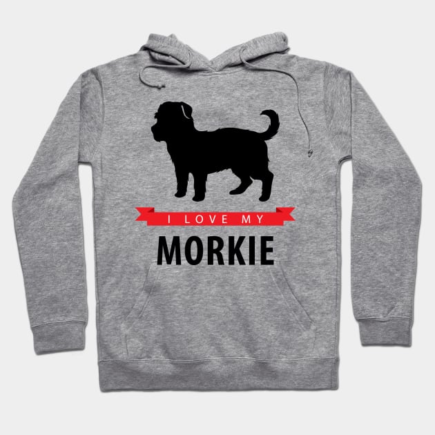 I Love My Morkie Hoodie by millersye